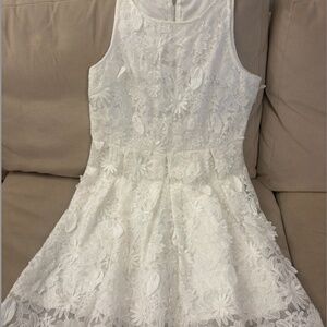 white lace dress